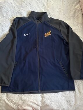 Nike Men's Full-Zip Athletic Jacket with Embroidered Logo Montgomery Biscuits